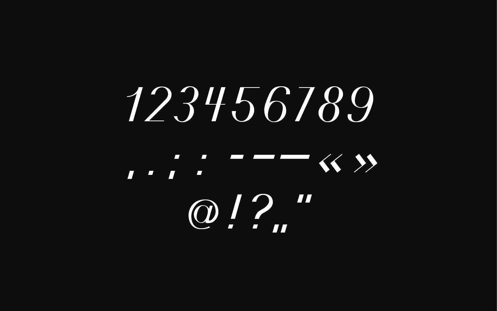 Modulare Schrift 0212